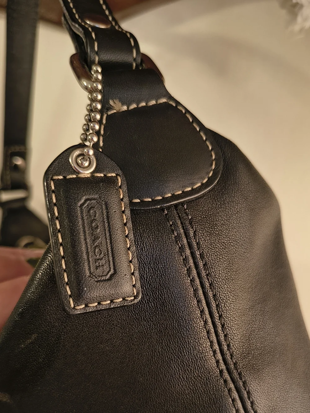 Coach Y2K Mini Bag Black Leather Vintage Leatherware - Picture 3 of 7